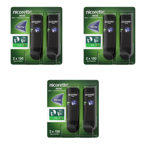 nicorette® mint Spray mit Nikotin (3x 2St)