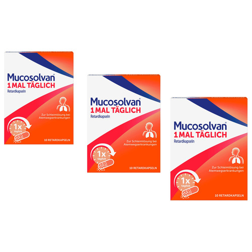 MUCOSOLVAN 1mal täglich Retardkapseln (3x 10St)