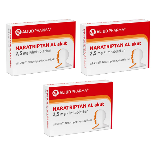 Naratriptan AL akut 2,5 mg Filmtabletten bei Migräne (3x 2St)