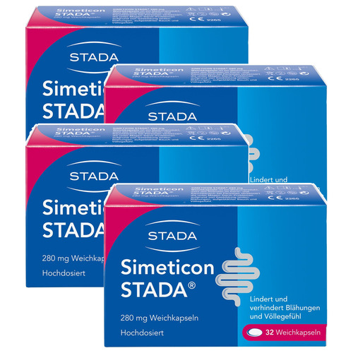 SIMETICON STADA 280 mg Weichkapseln Set (4x32St)