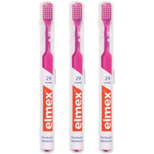 ELMEX 29 Zahnbürste im Köcher: Effektive Reinigung für gesunde Zähne Set (3x1St)