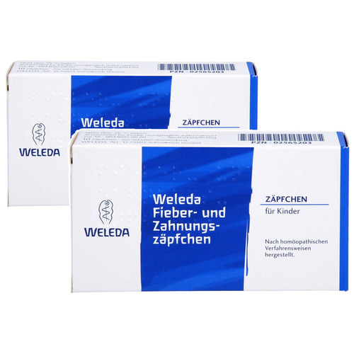 WELEDA Fieber- und Zahnungszäpfchen Doppelpackung