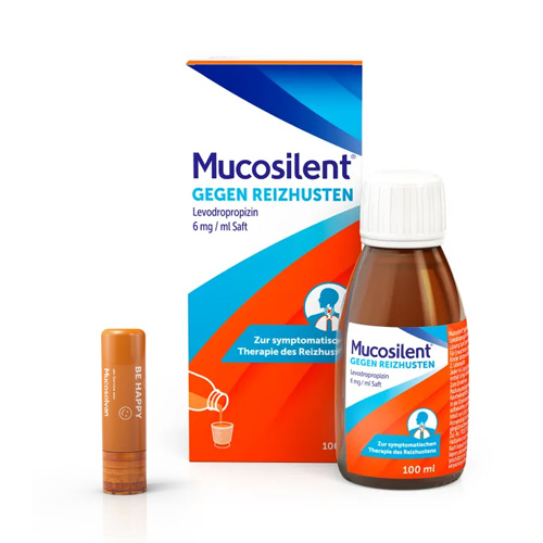 MUCOSILENT gg.Reizhust.Levodropropizin 6mg/ml Saft + Mucosolvan Lippenpflegestift