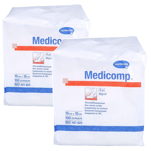 MEDICOMP Vlieskomp.unsteril 10x10 cm 4fach Set