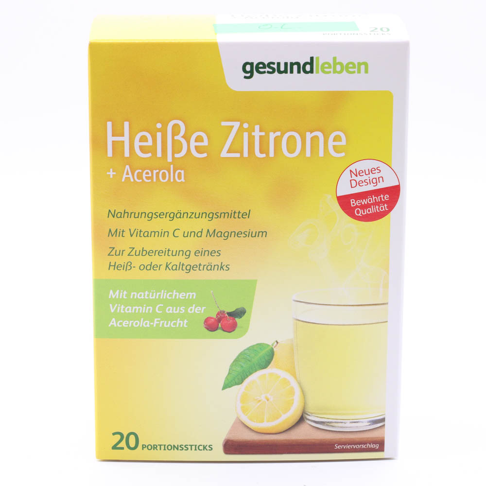 GESUND LEBEN heiße Zitrone+Acerola Pulver