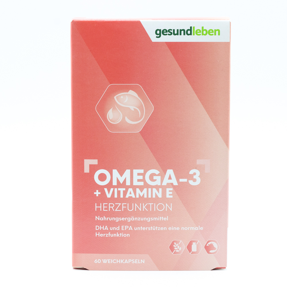 GESUND LEBEN Omega-3 1.000 mg Kapseln+Vitamin E