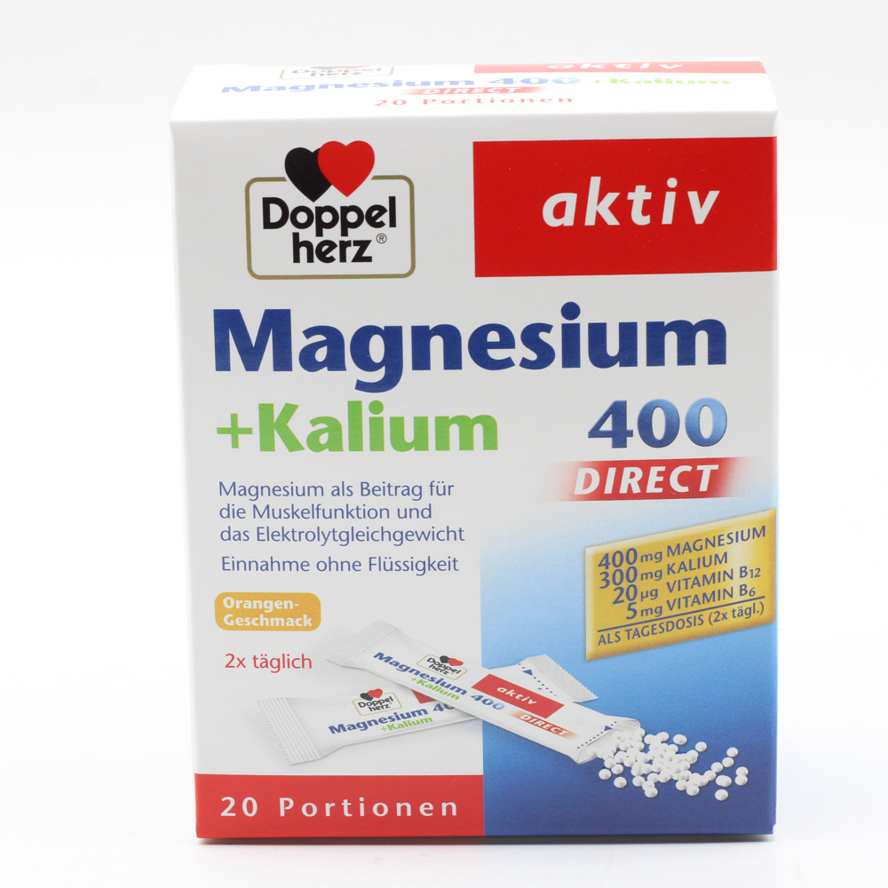 DOPPELHERZ Magnesium+Kalium DIRECT Portionsbeutel