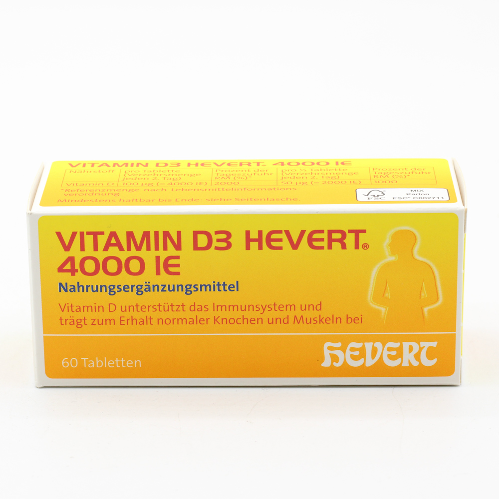 VITAMIN D3 HEVERT 4000 I.E. Tabletten
