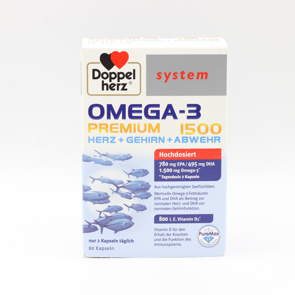 DOPPELHERZ Omega-3 Premium 1500 system Kapseln