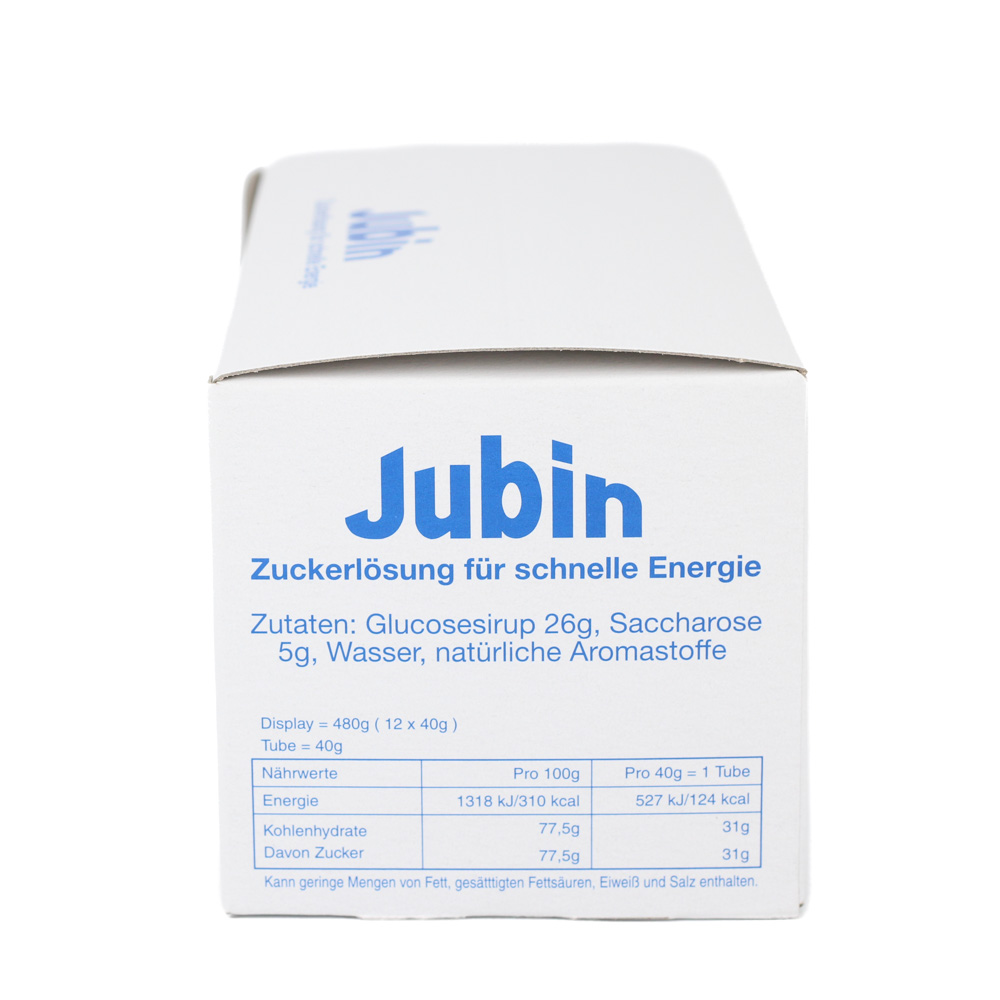 JUBIN Zuckerlösung schnelle Energie Tube