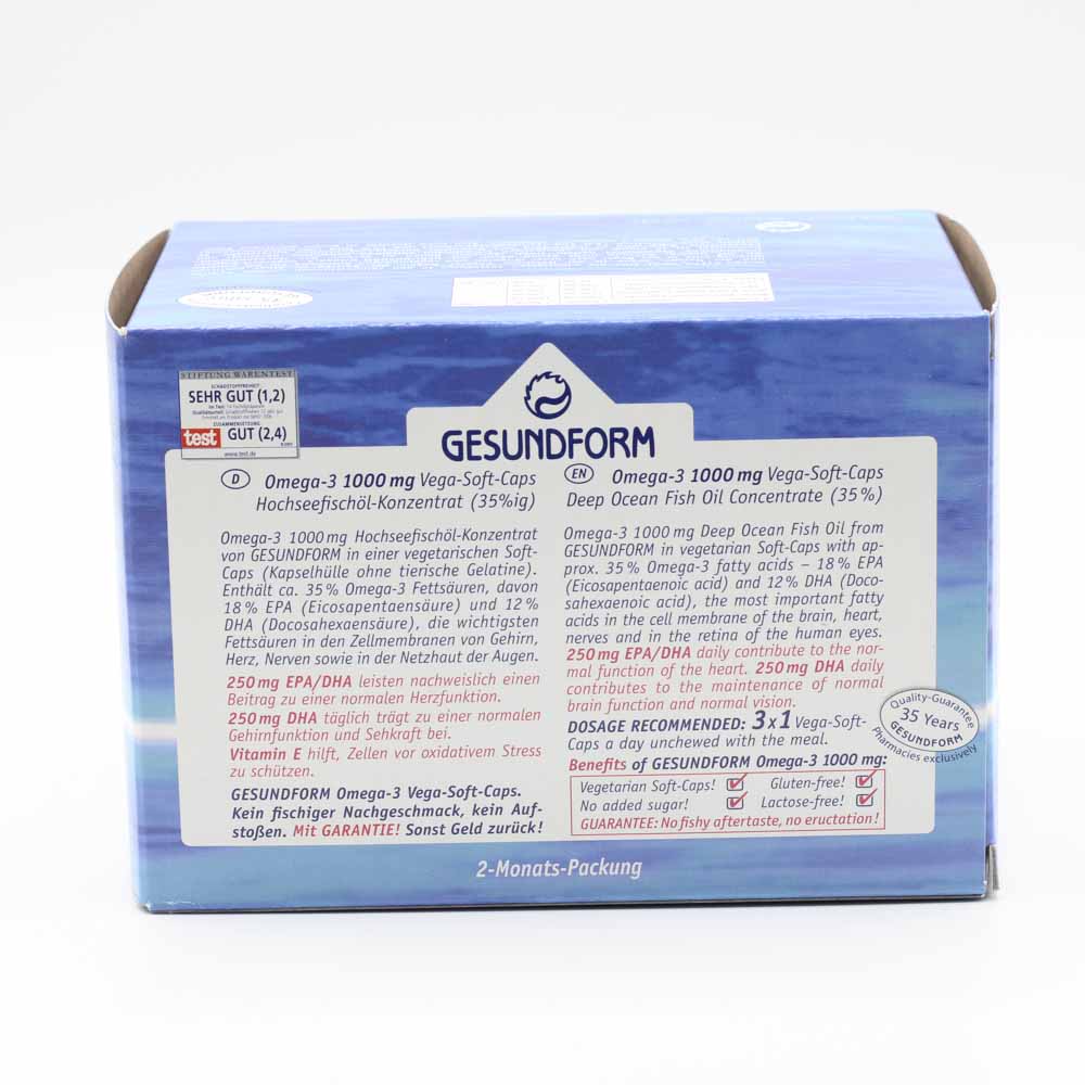 GESUNDFORM Omega-3 1000 mg Kapseln