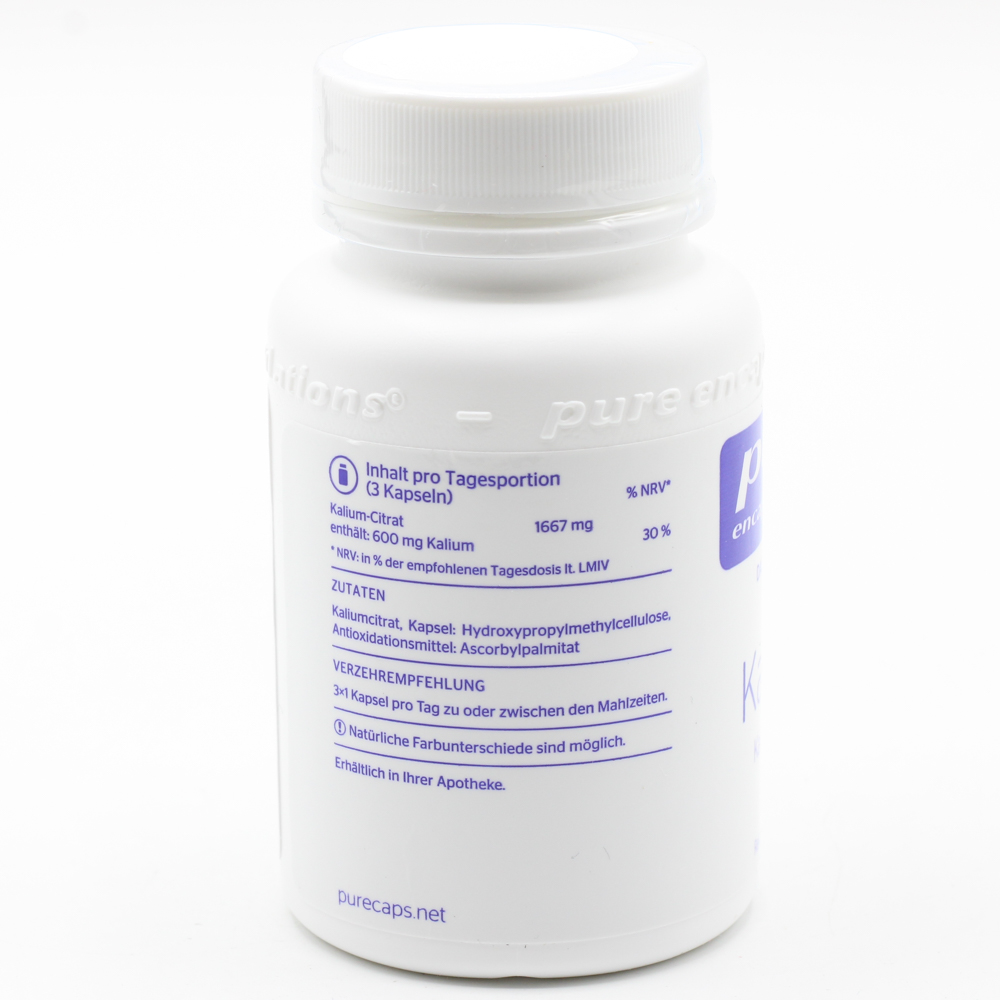 PURE ENCAPSULATIONS Kalium Kaliumcitrat Kapseln