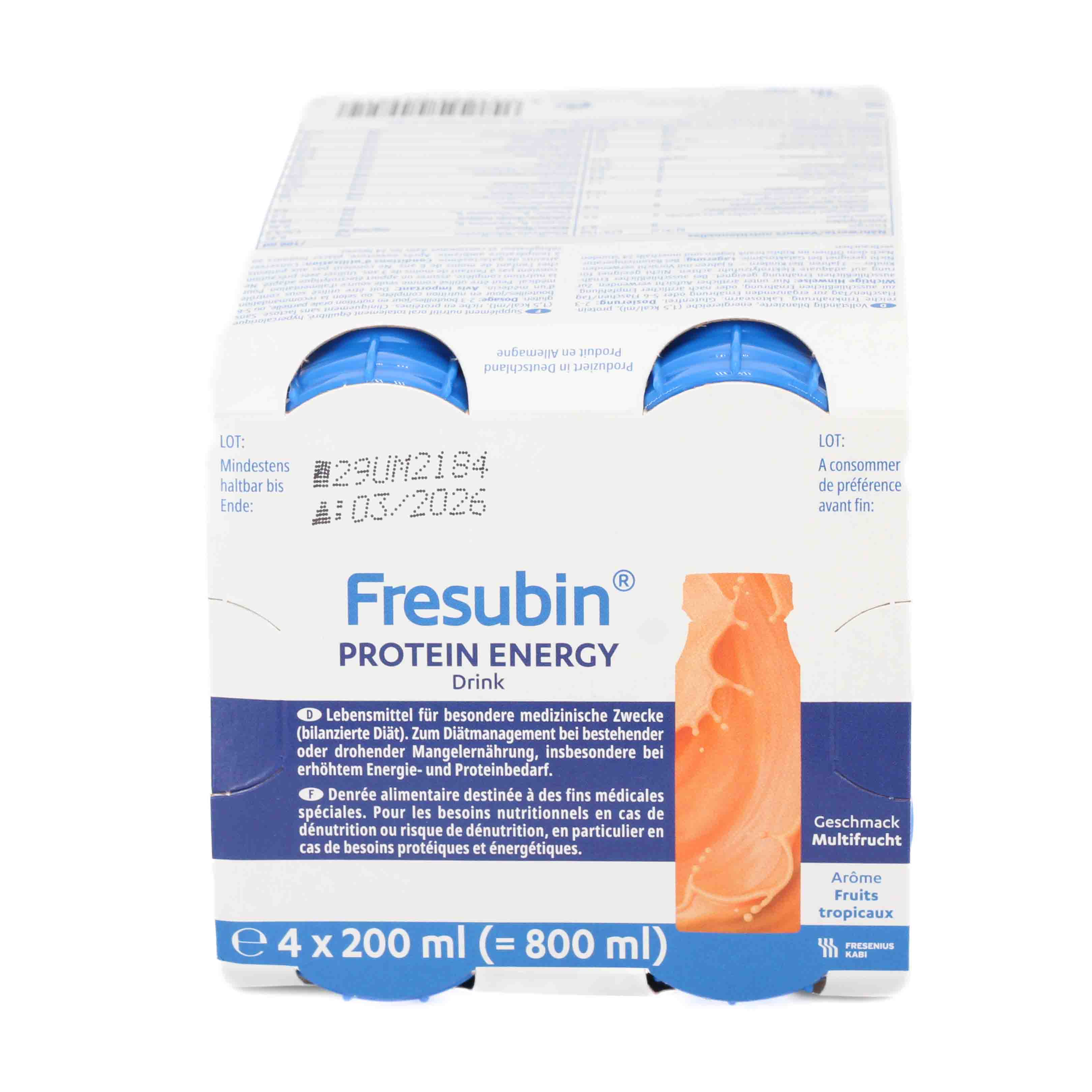FRESUBIN PROTEIN Energy DRINK Multifrucht Trinkflasche Trinknahrung