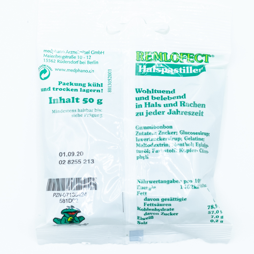 REMLOFECT Neu Halspastillen