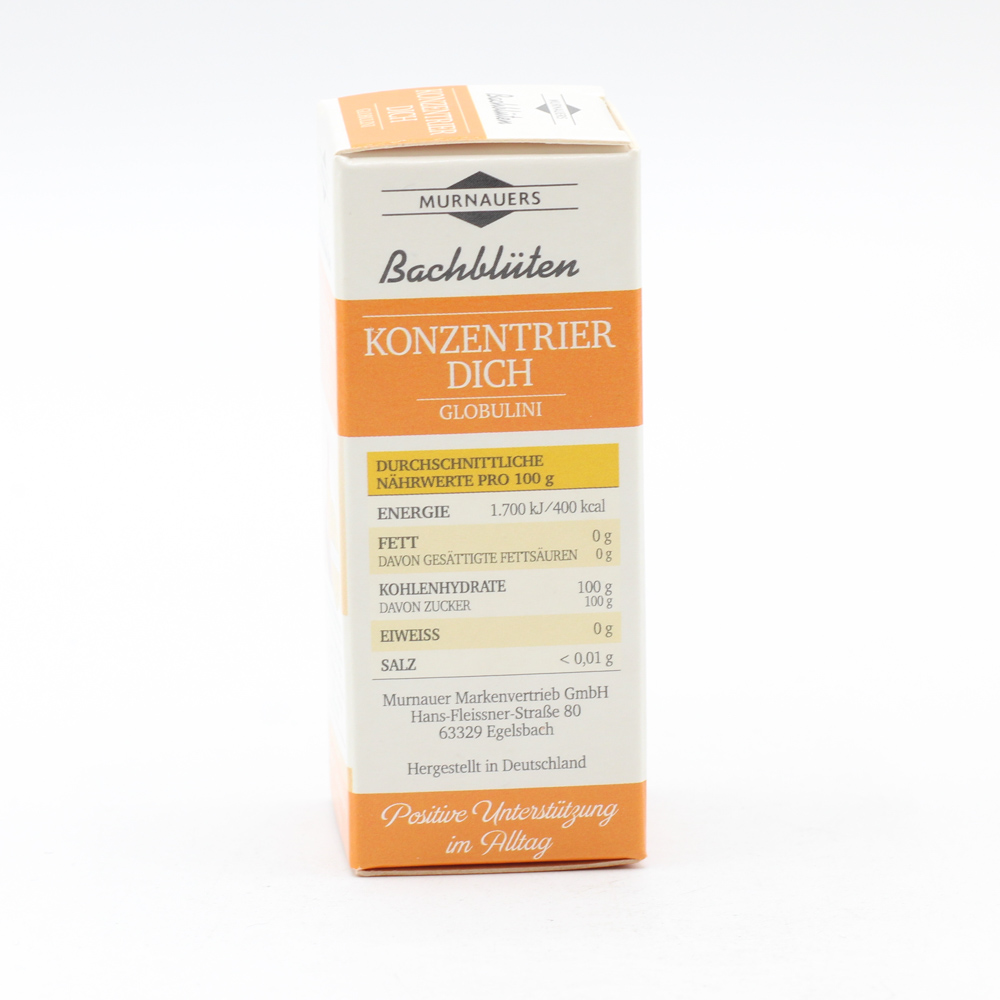 BACHBLÜTEN Murnauers Konzentrier Dich Globulini