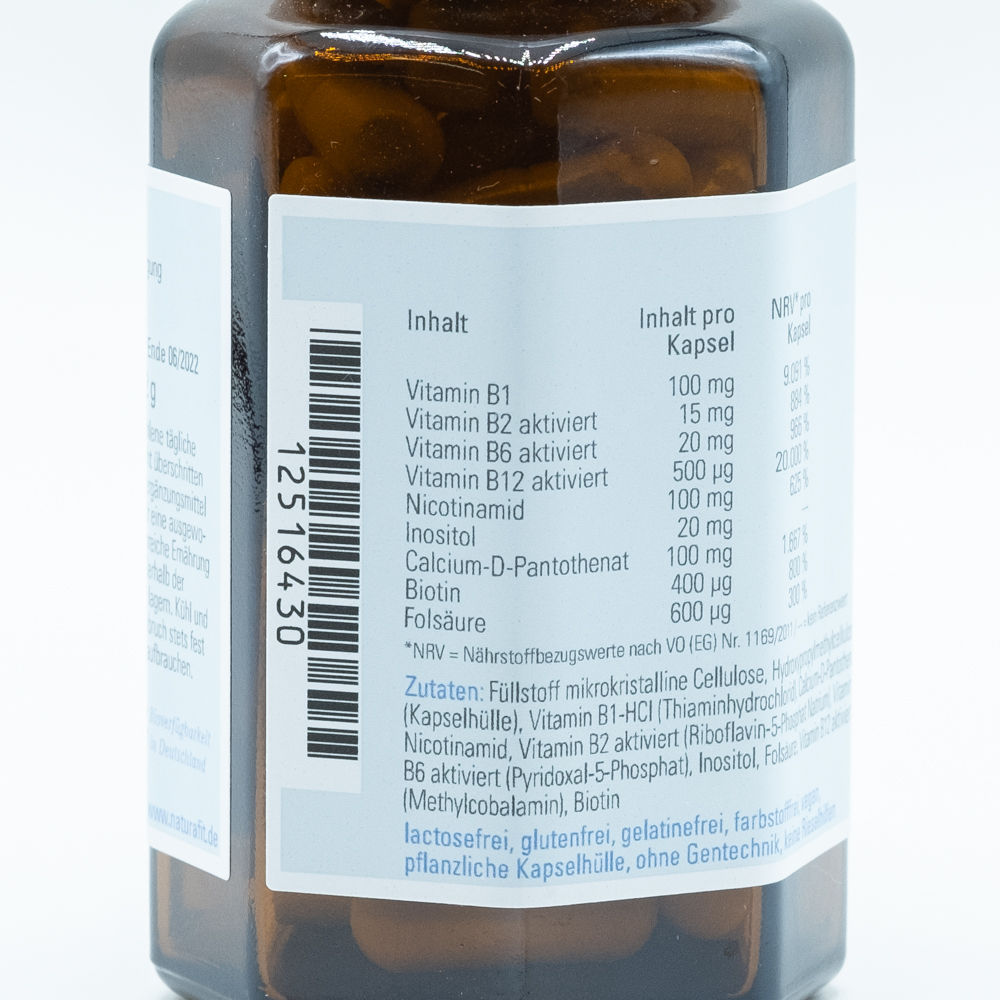 NATURAFIT Vitamin B Komplex Premium Kapseln