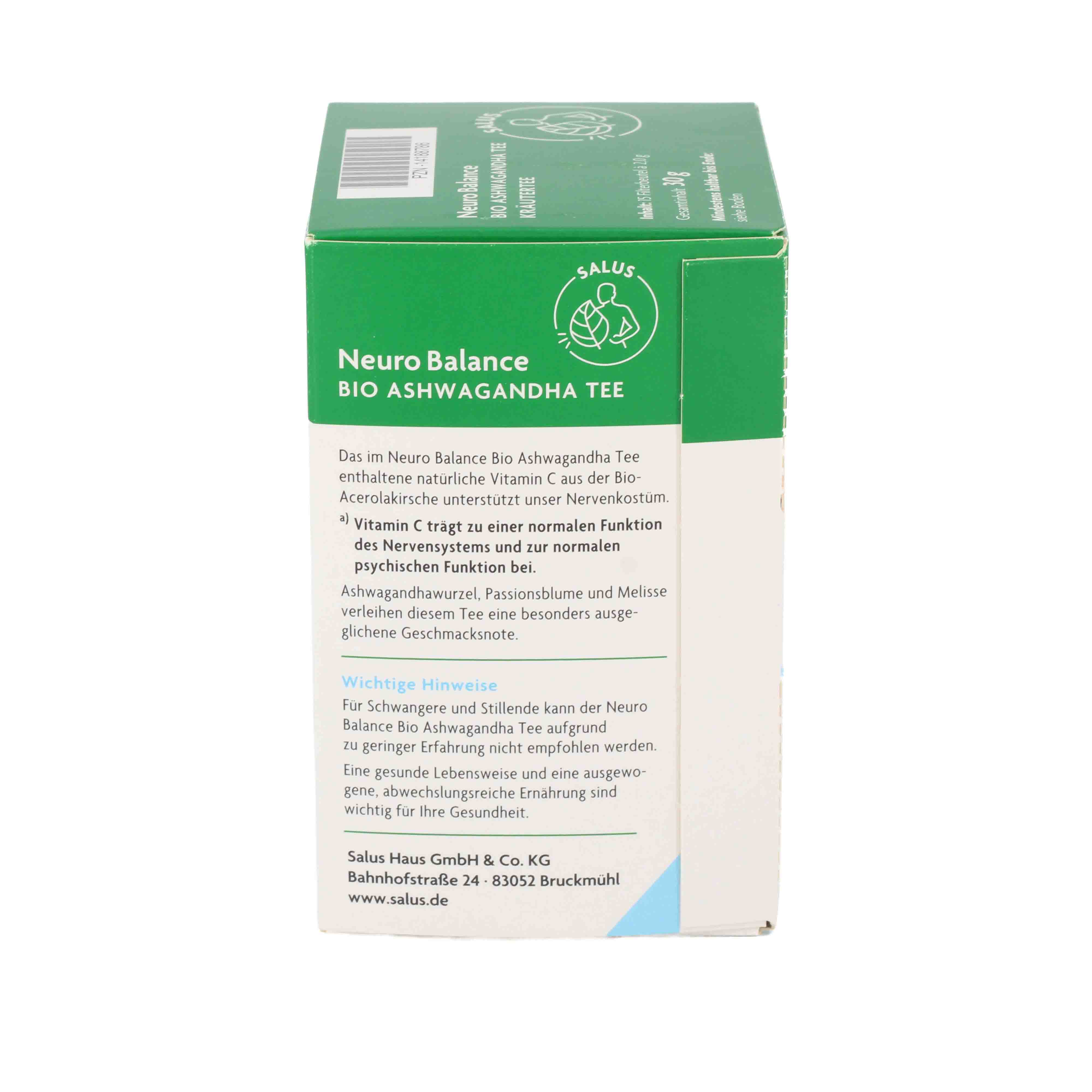 NEURO BALANCE Bio Ashwagandha Tee Salus Filterbtl.