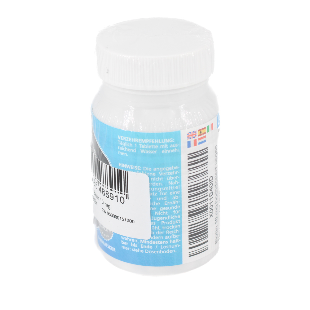 BIOTIN 10 mg hochdosiert vegan Tabletten