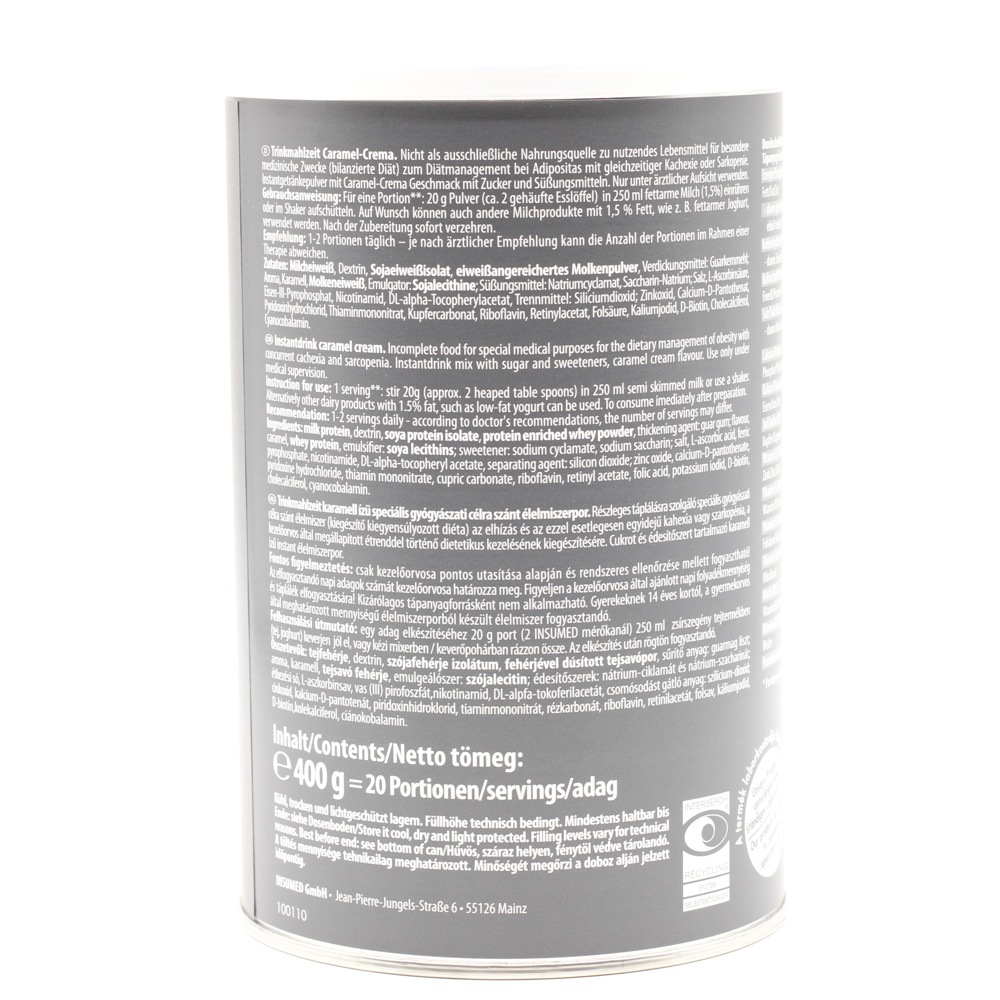 INSUMED Basic Plus Trinkmahlzeit Caramel-Crema Plv