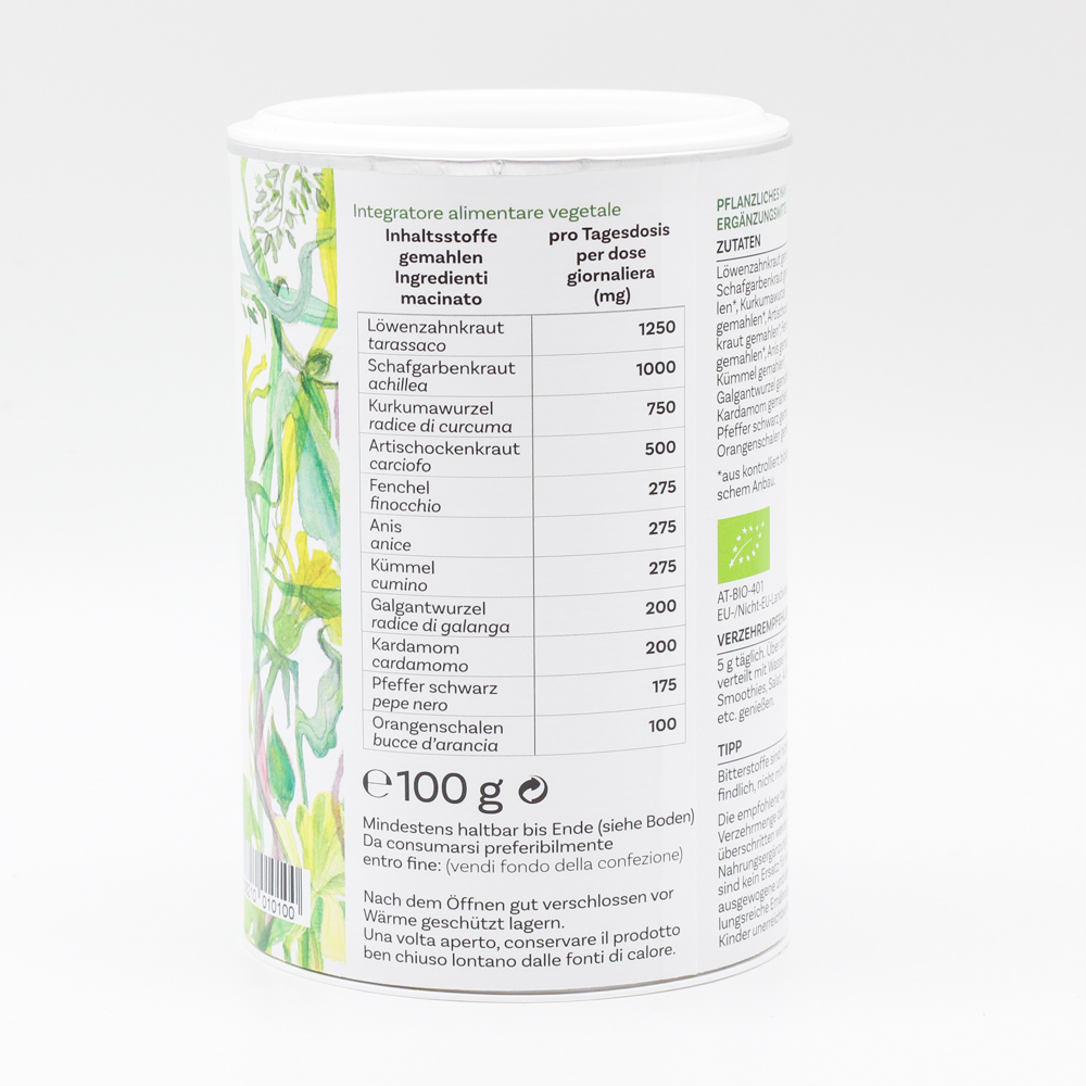 BIO KRÄUTER- UND Gewürzpulver BITTER IST DAS...