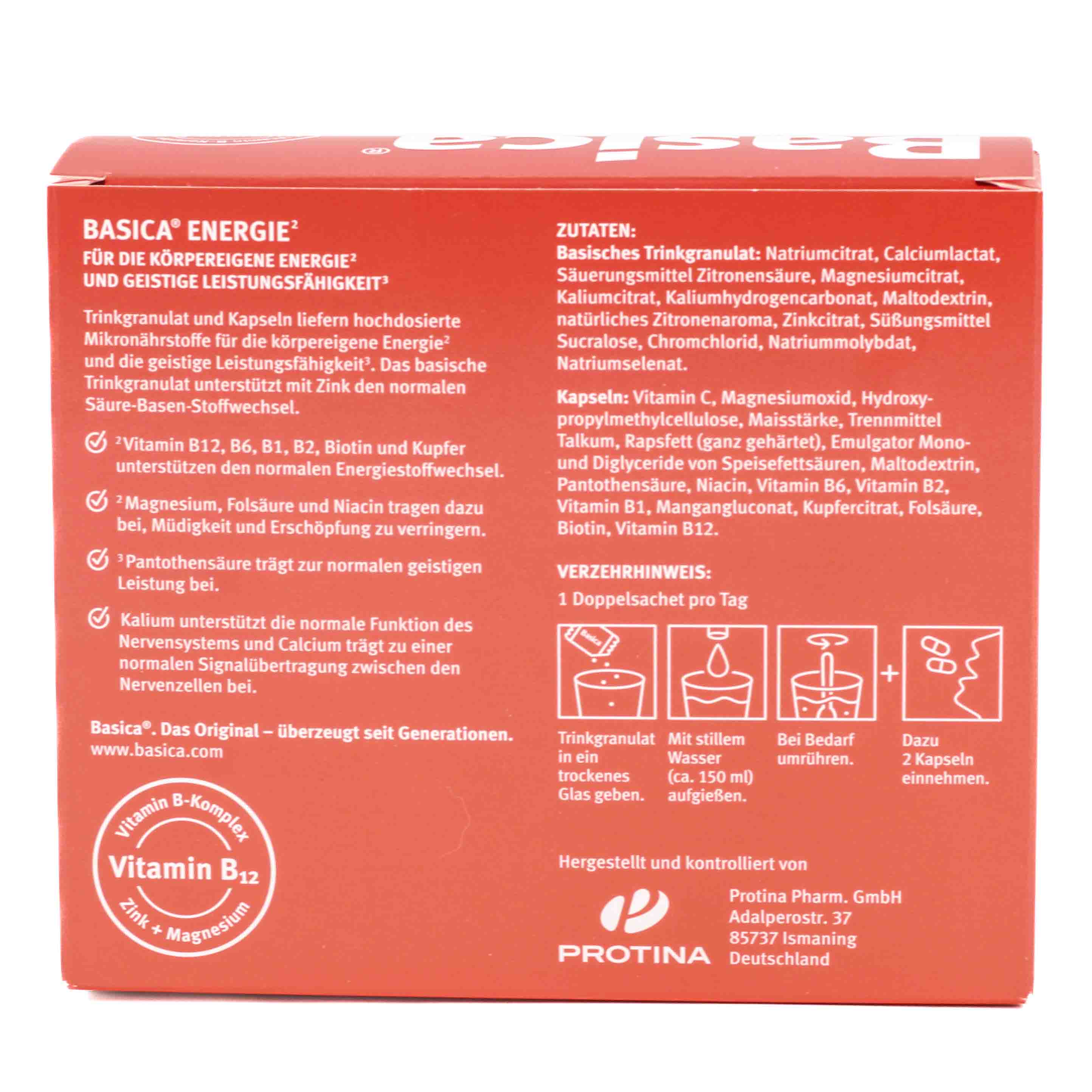 BASICA Energie Trinkgranulat+Kapseln f.7 Tage Kpg.