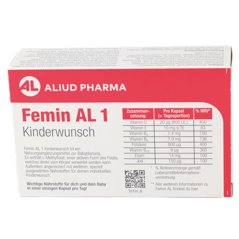 FEMIN AL 1 Kinderwunsch Hartkapseln
