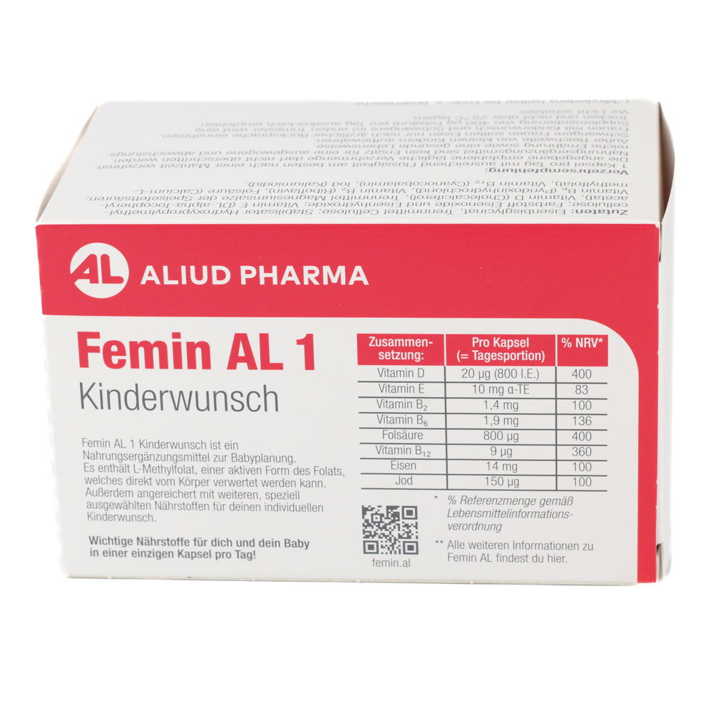 FEMIN AL 1 Kinderwunsch Hartkapseln (2x90 St)