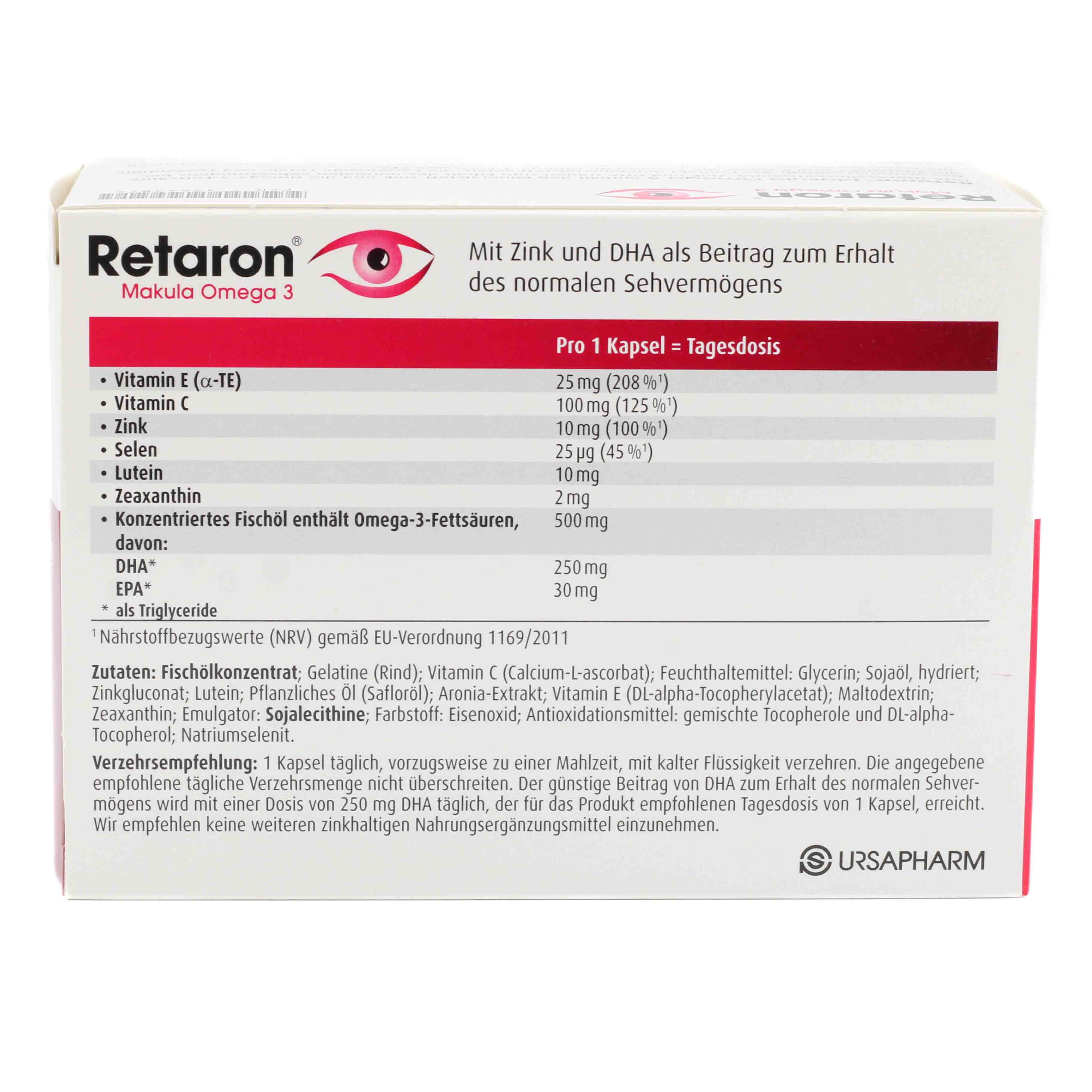 RETARON Makula Omega-3 Kapseln