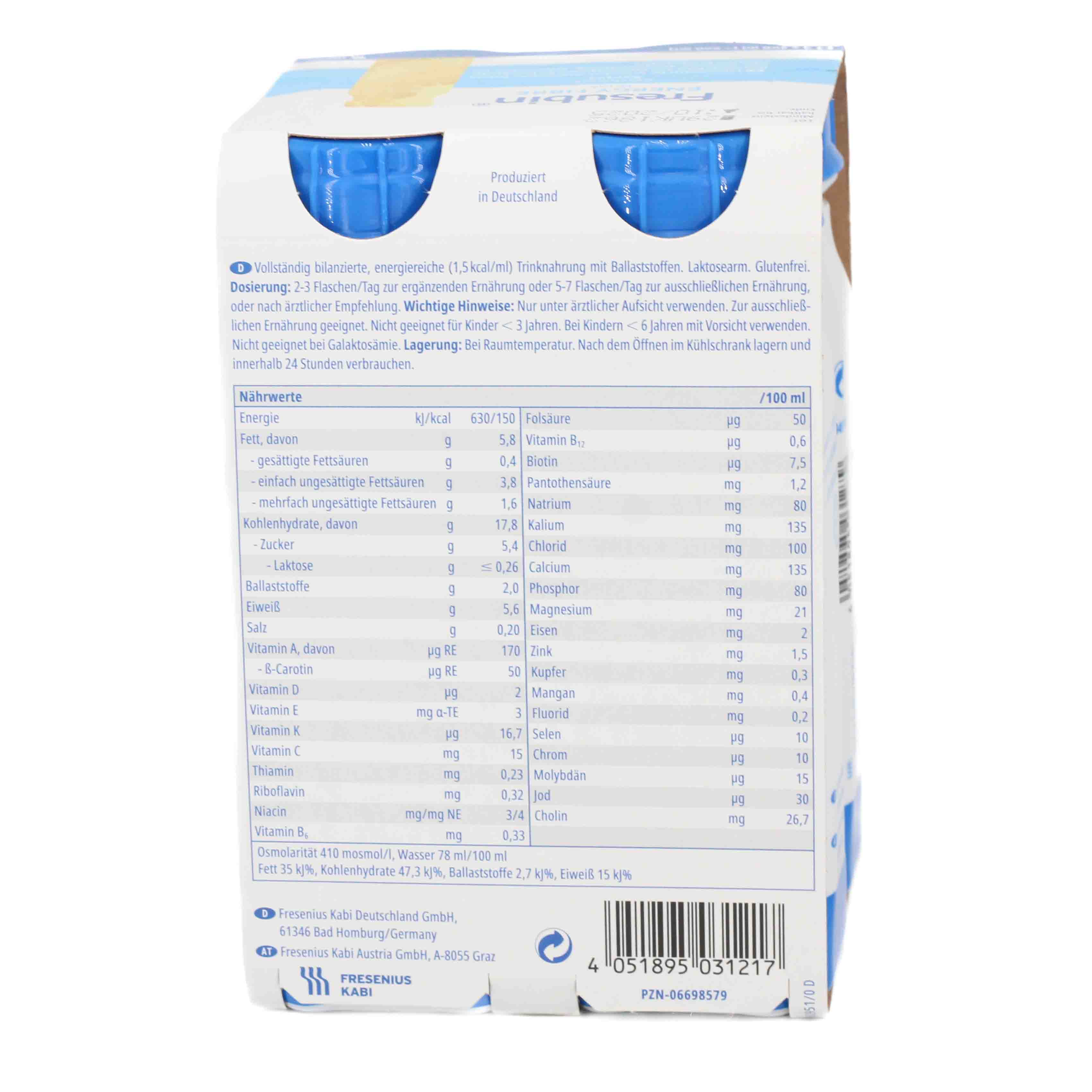 FRESUBIN ENERGY Fibre DRINK Banane Trinkflasche Trinknahrung