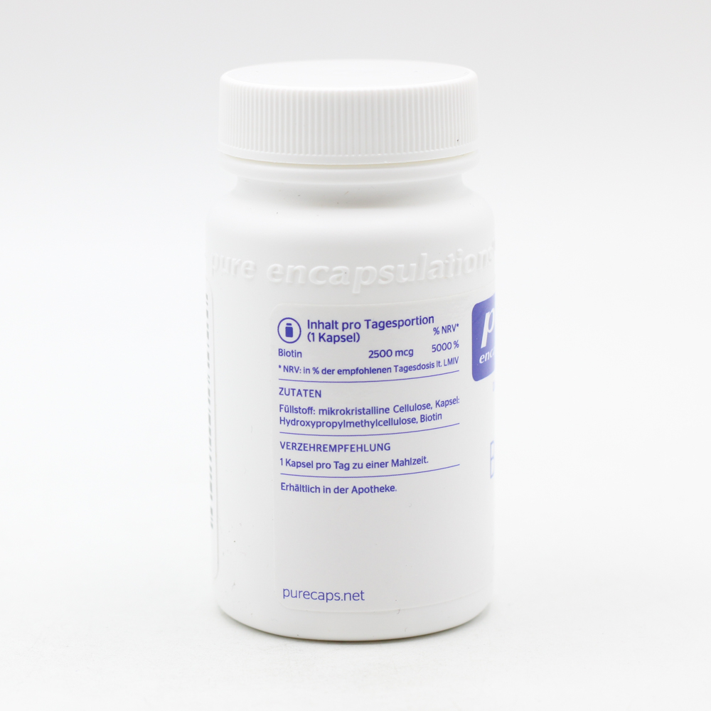 PURE ENCAPSULATIONS Biotin 2,5 mg Kapseln