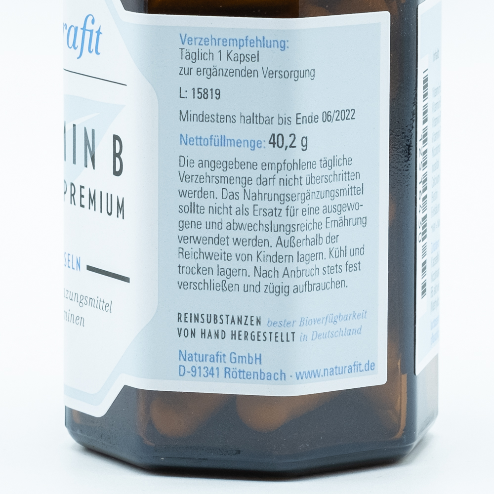 NATURAFIT Vitamin B Komplex Premium Kapseln
