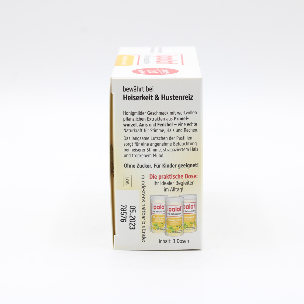 IPALAT Halspastillen honigmild o.Menthol zuckerfr.