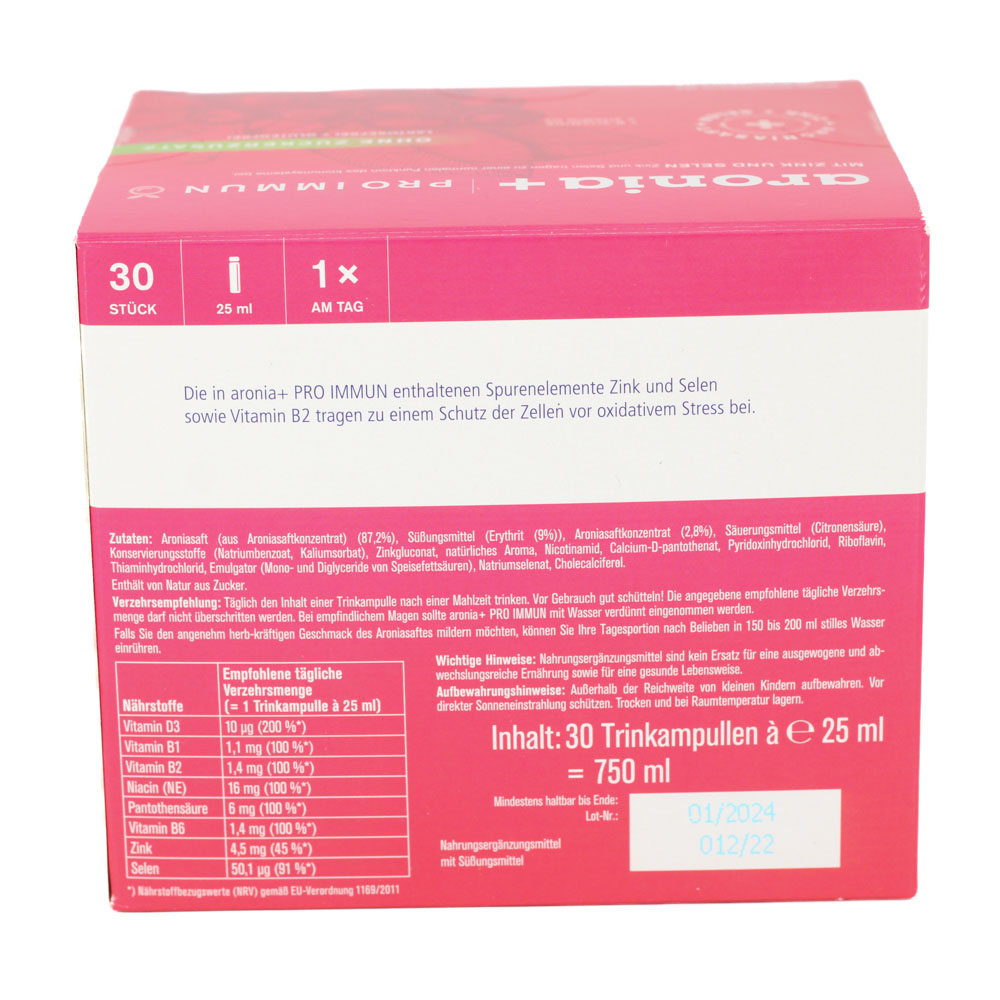 ARONIA+ PRO IMMUN Trinkampullen