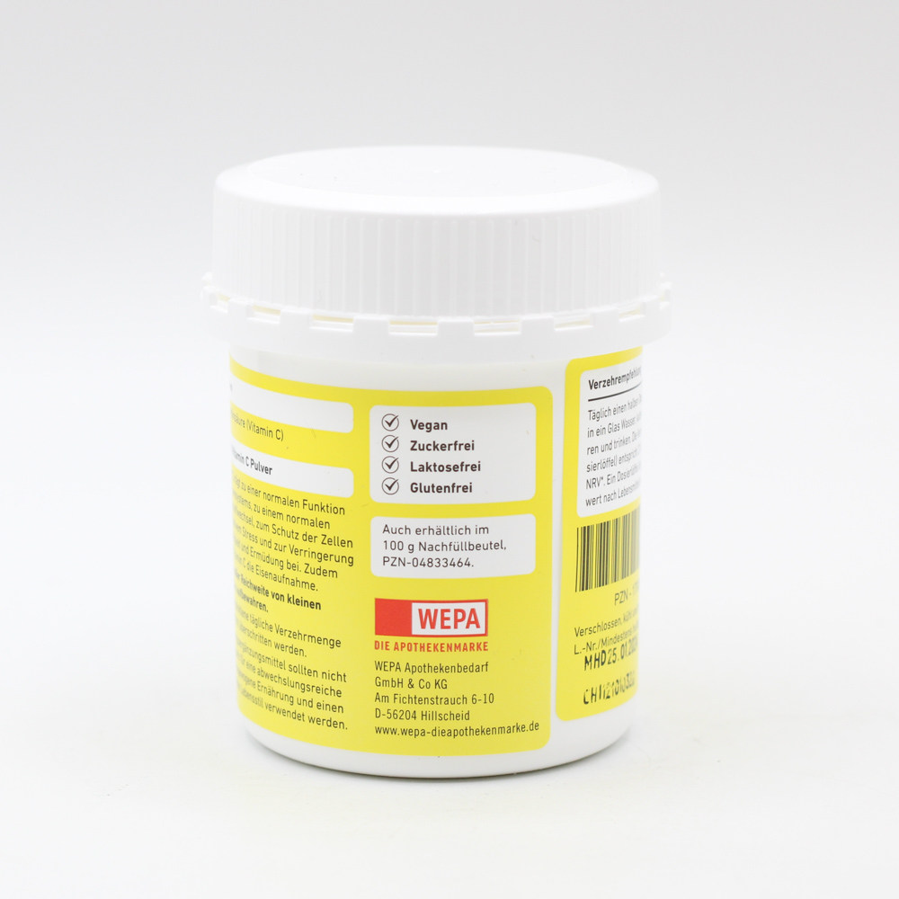 WEPA Vitamin C Pulver Dose