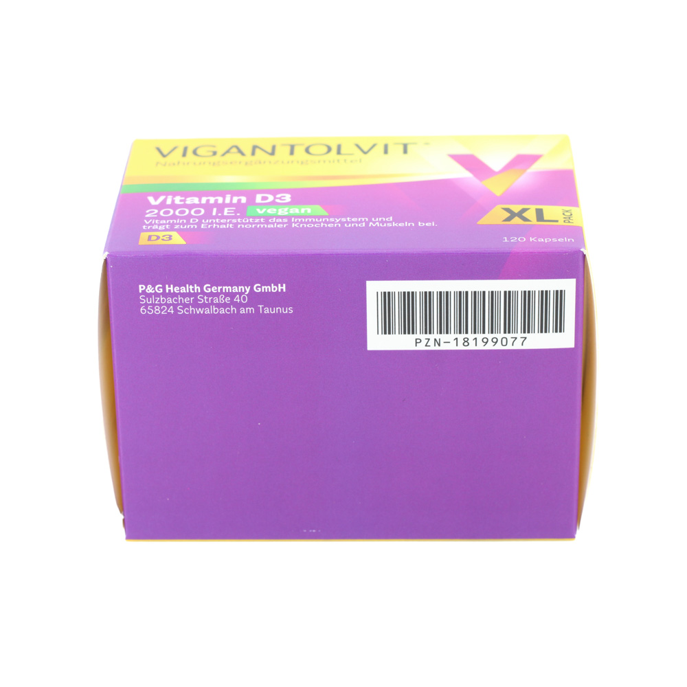 VIGANTOLVIT 2000 I.E. Vitamin D3 vegan Weichkaps. (3x120 St)