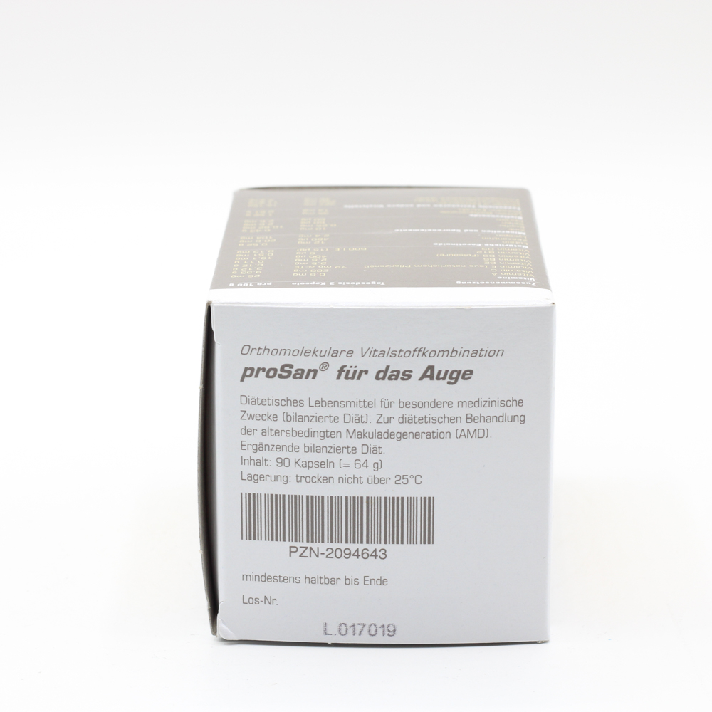 ORTHOMOLEKULARE Vitalstoffkomb.proSan f.Auge Kps.