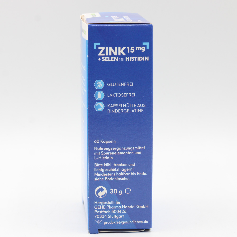GESUND LEBEN Zink 15 mg+Selen Kapseln
