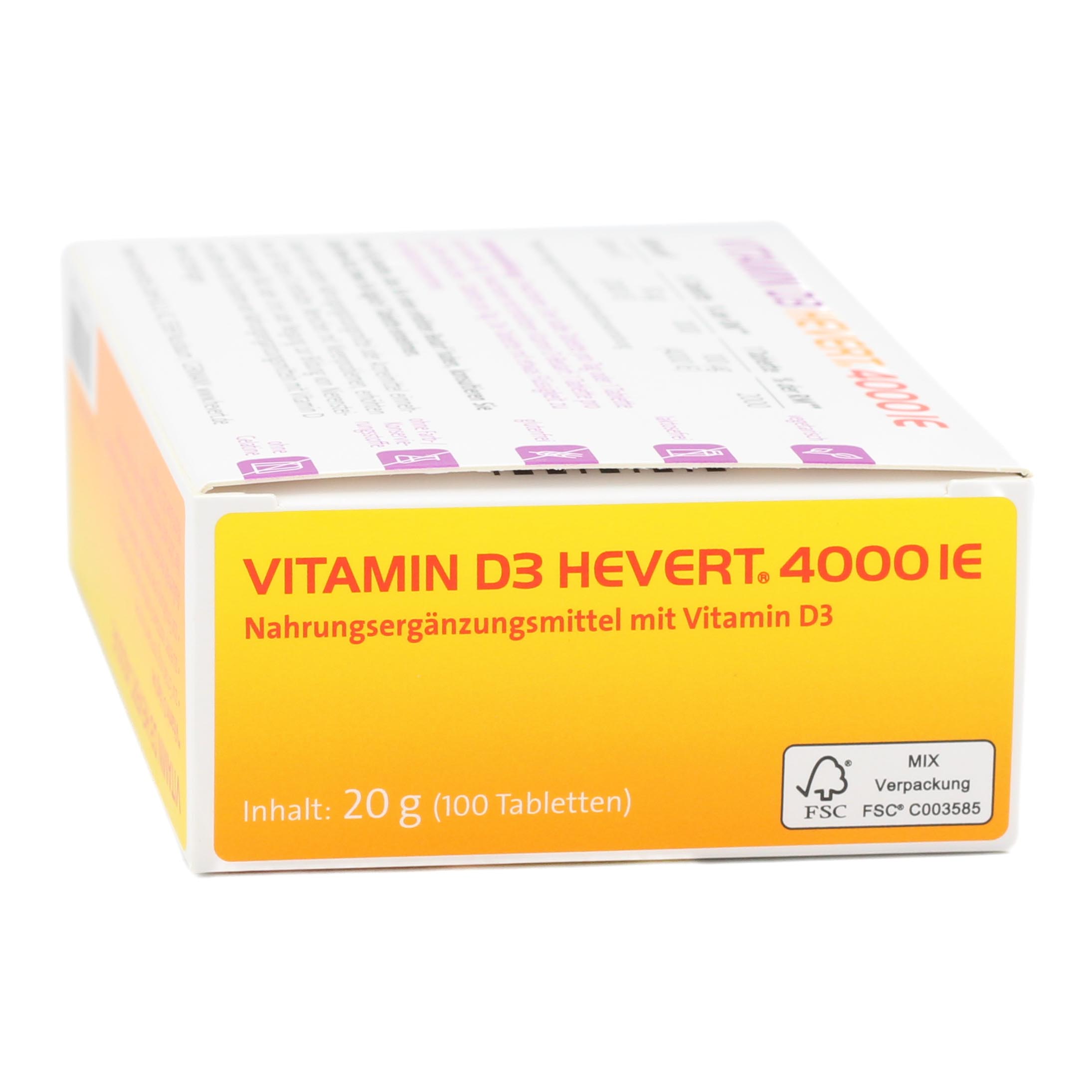 VITAMIN D3 HEVERT 4000 I.E. Tabletten