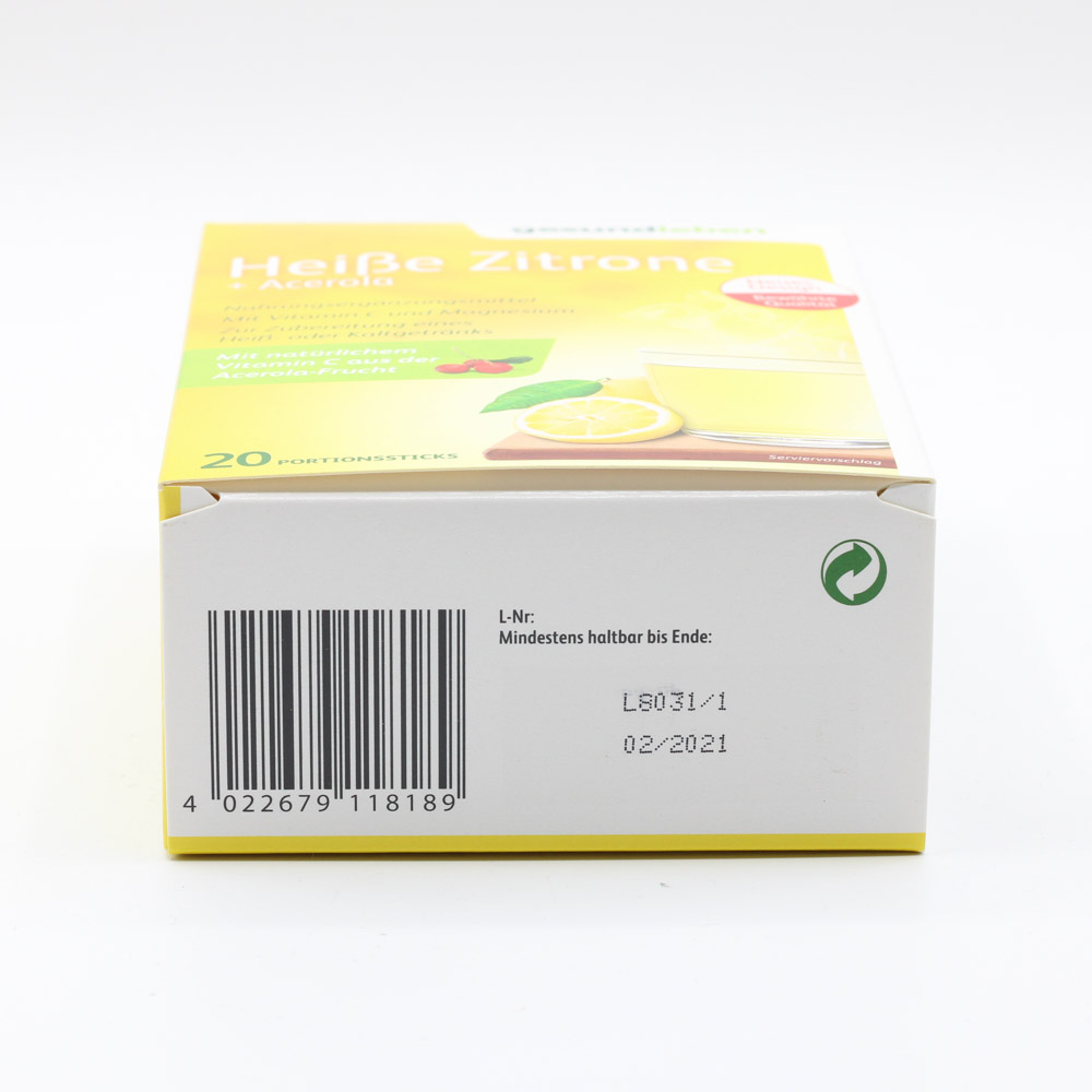GESUND LEBEN heiße Zitrone+Acerola Pulver