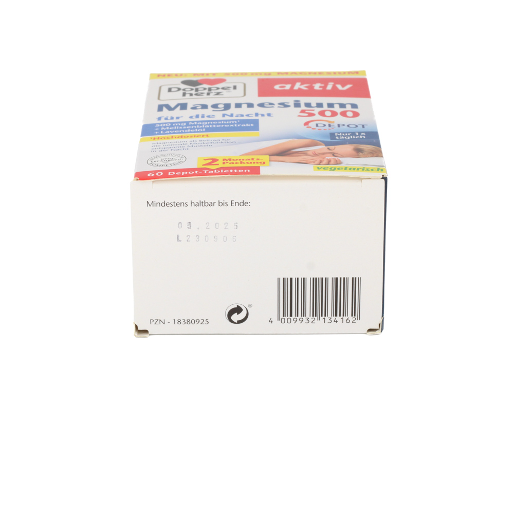 DOPPELHERZ Magnesium 500 für die Nacht Tabletten