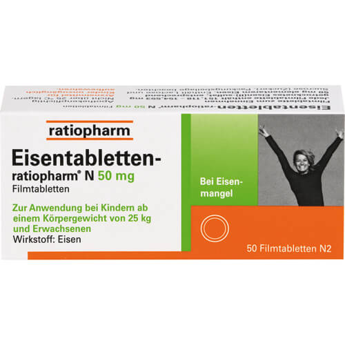 EISENTABLETTEN-ratiopharm N 50 mg Filmtabletten