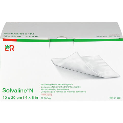 SOLVALINE N Kompressen 10x20 cm steril