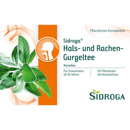 SIDROGA Hals- und Rachen-Gurgeltee Filterbeutel
