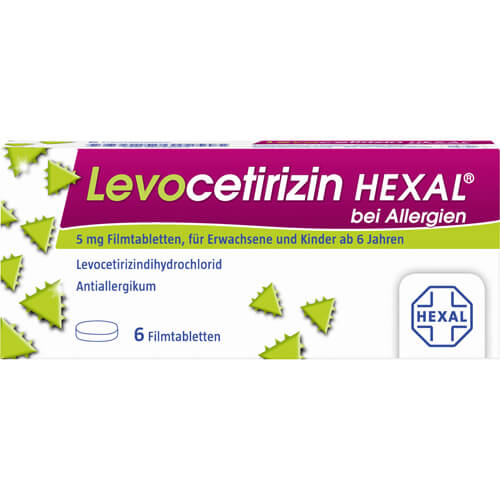 LEVOCETIRIZIN HEXAL bei Allergien 5 mg Filmtabl.