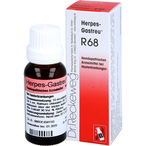 HERPES-GASTREU R68 Tropfen zum Einnehmen