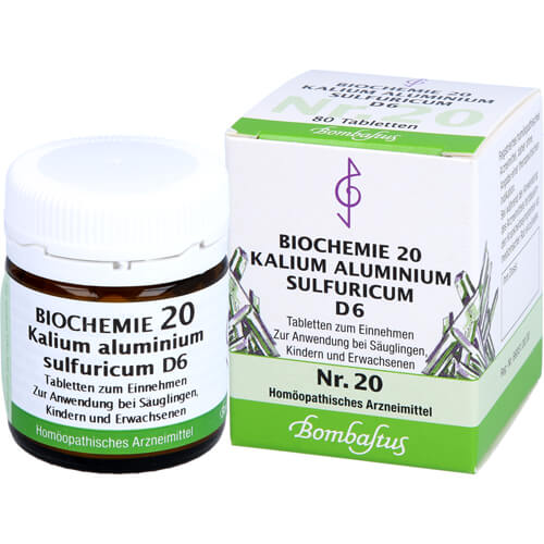 BIOCHEMIE 20 Kalium aluminium sulfuricum D 6 Tabl.