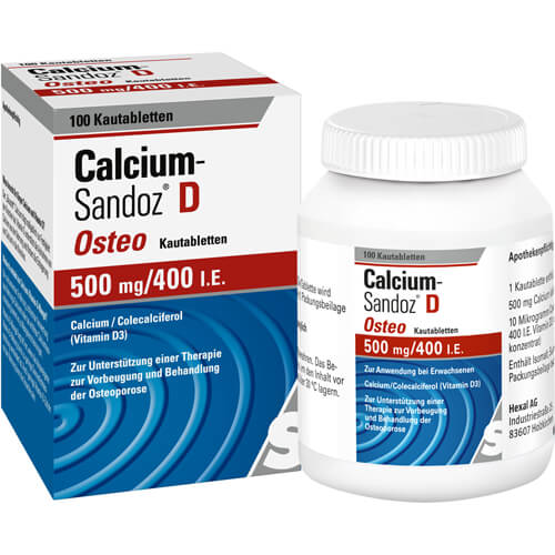 CALCIUM SANDOZ D Osteo 500 mg/400 I.E. Kautabl.