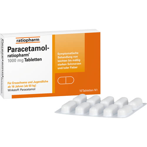 PARACETAMOL-ratiopharm 1.000 mg Tabletten