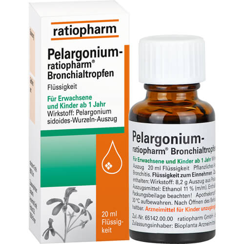 PELARGONIUM-RATIOPHARM Bronchialtropfen