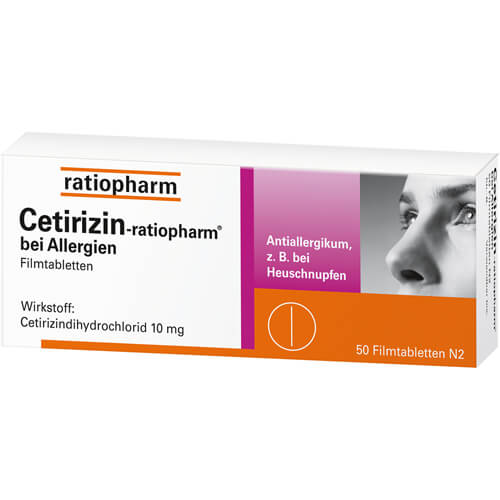CETIRIZIN-ratiopharm bei Allergien 10 mg Filmtabl.